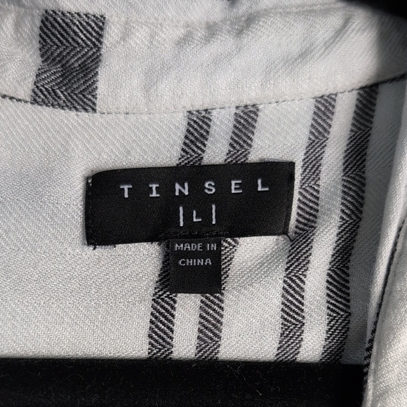 Tinsel Monochrome Striped Shirt - Picture 2 of 3